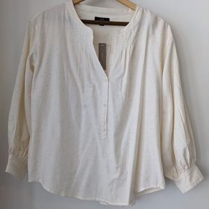 🆕 JCrew Women's Open V-neck in donegal flannel